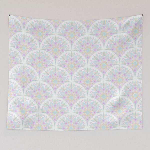 Item preview, Pastel Rainbow Ice Cream Sundae Art Deco Mandala designed and sold by Triplicate Limited.