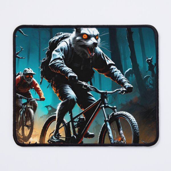 Item preview, Spooky Halloween Night MTB Ride with Animal Riders designed and sold by GrizzlyCollective.