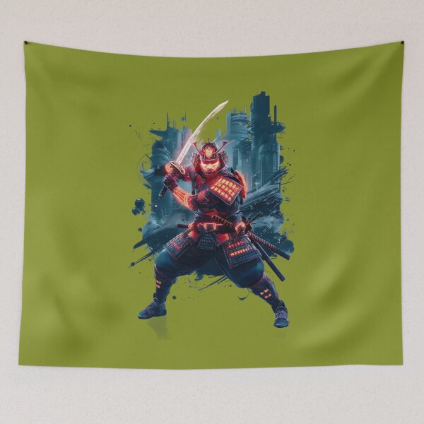 Item preview, Samurai in action. designed and sold by MyHappyArtShop.