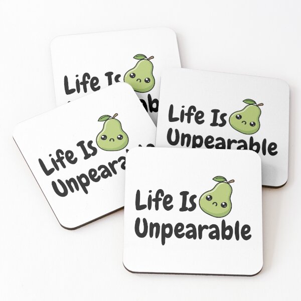 Item preview, Life Is Unpearable! Cute Pear Pun designed and sold by PMCreative.