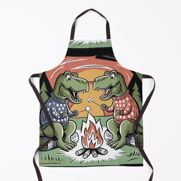 Item preview, Funny T-rex Dinosaurs Roasting Marshmallows Camping designed and sold by Nature's Fancy.