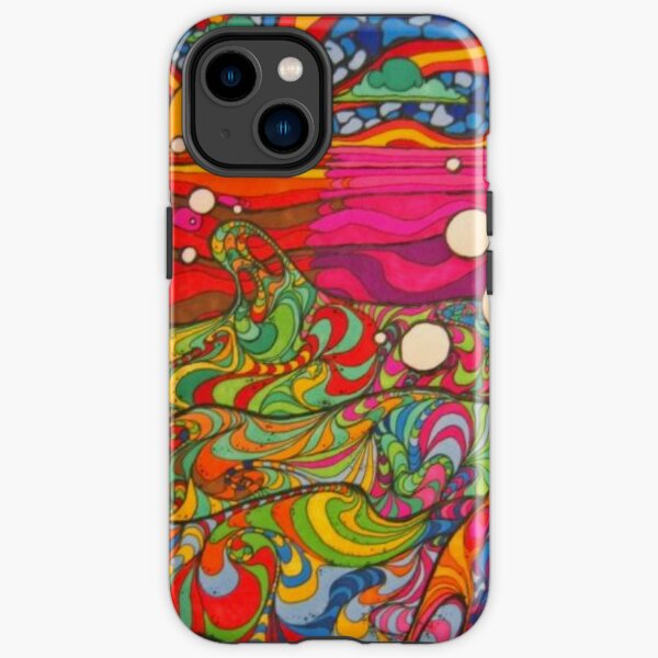 Psychedelic Trippy Hippy Colorful Illustration iPhone Tough Case