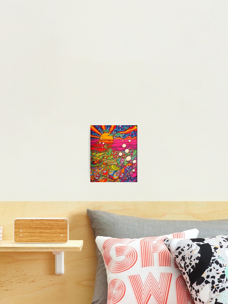 Psychedelische Trippy Hippie Bunte Illustration Fotodruck Von Nbalboni87 Redbubble