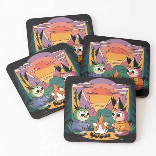 Item preview, Funny Owls Roasting Marshmallows Camping designed and sold by Nature's Fancy.