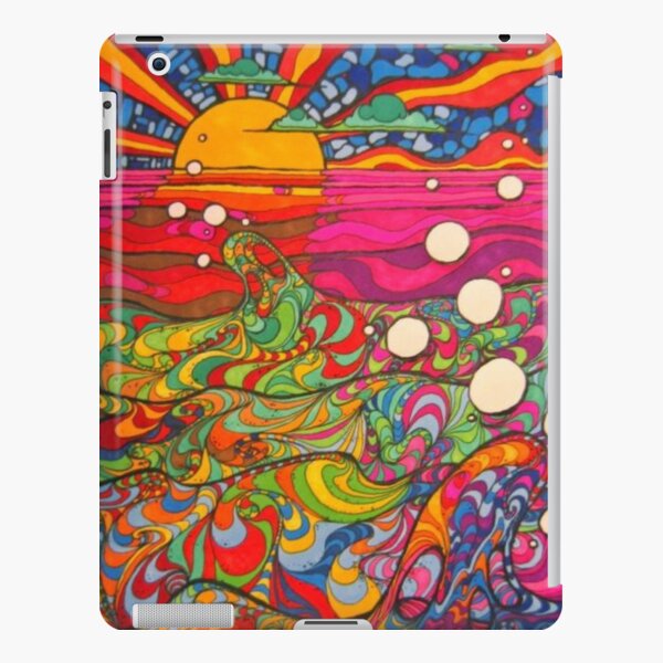 Psychedelic Trippy Hippy Colorful Illustration iPad Snap Case