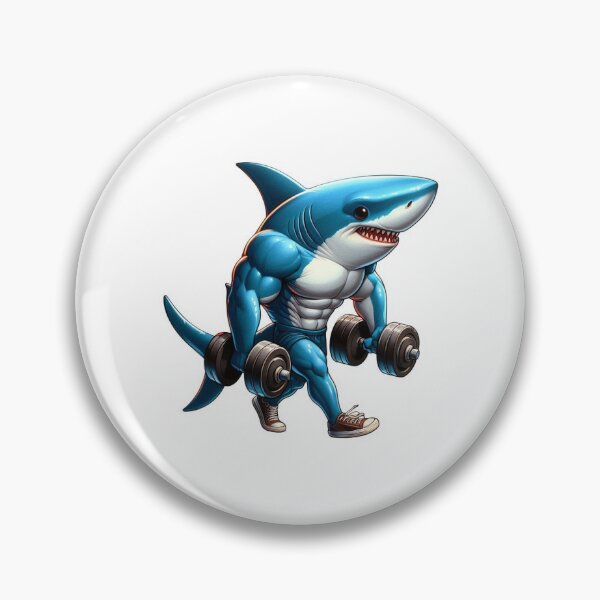 Item preview, gym shark designed and sold by PaulaDigitalArt.
