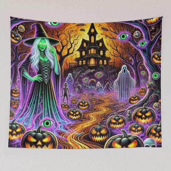 Item preview, The Witch’s Haunting Domain: A Terrifying Halloween Masterpiece designed and sold by Meta2Physical.