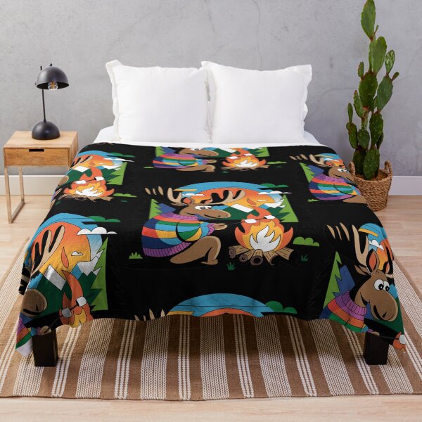Item preview, Funny Moose Roasting Marshmallows Camping designed and sold by Nature's Fancy.