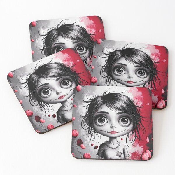 Item preview, A girl with a stitched mouth designed and sold by NiRia Spot.
