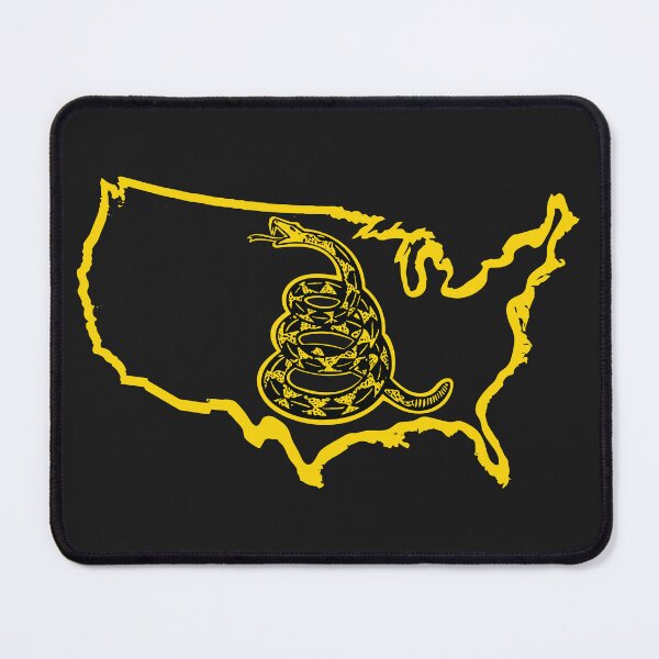Item preview, United States of America  USA Outline  - Freedom Is The Superpower - Gadsden Snake Flag - Dont Tread On Me design designed and sold by pelagio.