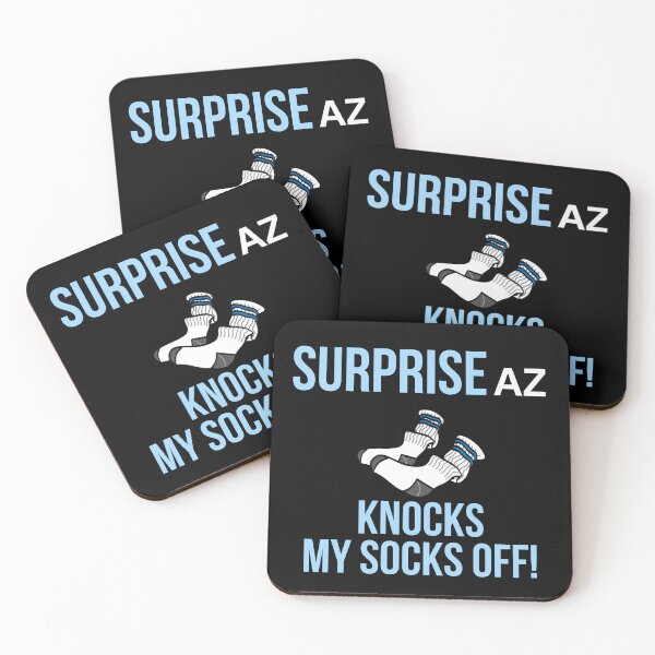 Aperçu de l'œuvre Drôle de « Surprise AZ me fait tomber les chaussettes ! » - Witty Surprise Arizona City Pun Design créée et vendue par AlphaBetulia.
