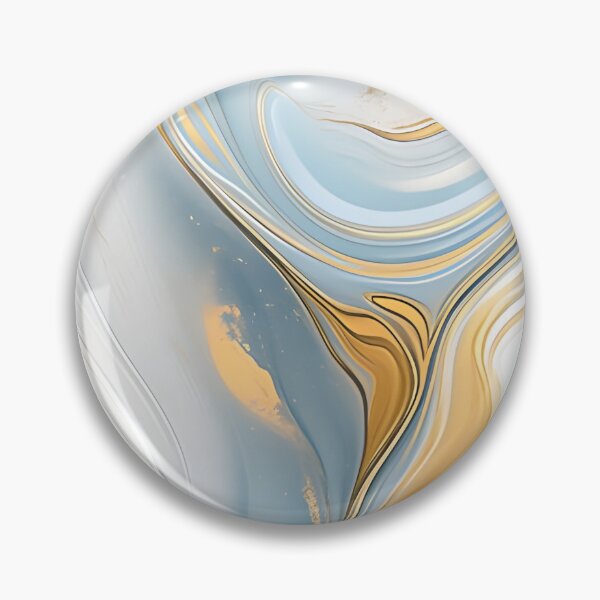 Item preview, Azure Liquid Gold Marble designed and sold by QuietJamsDesign.