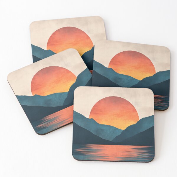 Item preview, Abstract sunset over mountains designed and sold by valerko26.