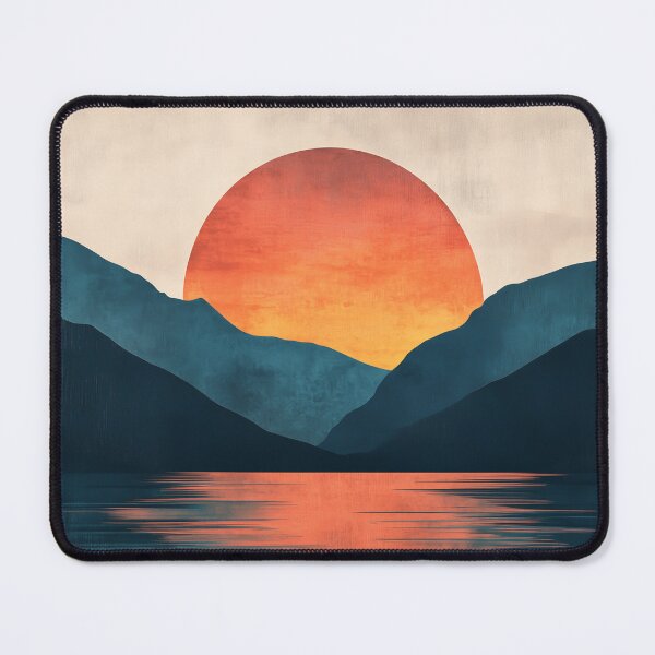Item preview, Abstract sunset over mountains designed and sold by valerko26.