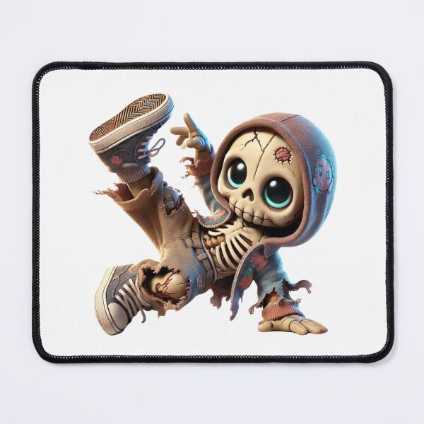Item preview, Cute skeleton character in streetwear dancing designed and sold by doodlelike.
