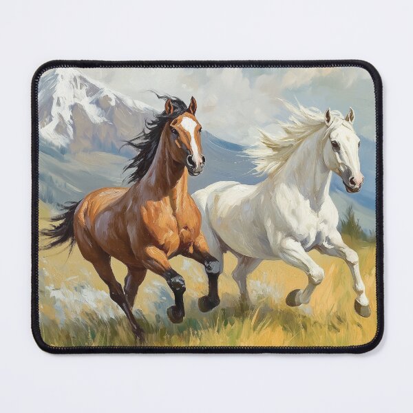 Item preview, Horses running on the grassfield designed and sold by valerko26.