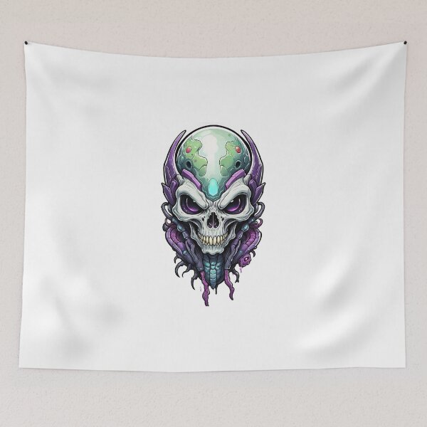 Item preview, Alien skull designed and sold by BonsaidoPoh.