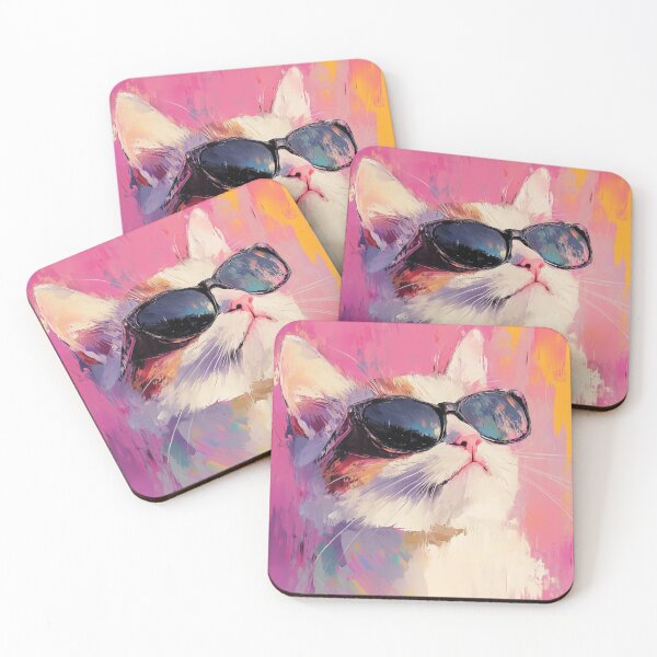 Item preview, Cat with sunglasses designed and sold by valerko26.