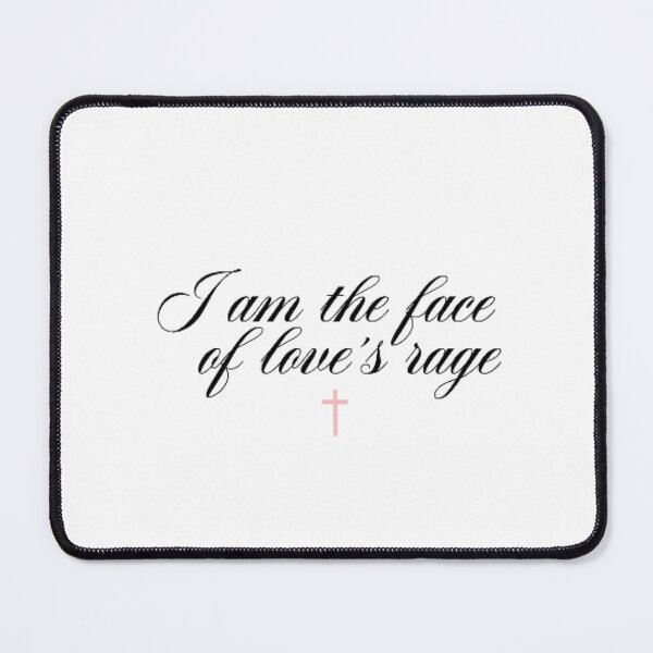 Item preview, I am the face of love's rage cross designed and sold by towongfig.