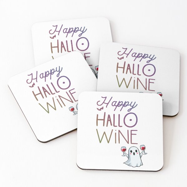 Item preview, Happy Hallowine | Halloween Party Design | Typography Ghost Wine Design designed and sold by DazzledPenguin.