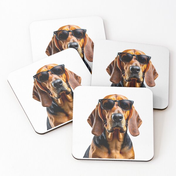 Item preview, Funny cool Bloodhound wearing sunglasses designed and sold by LazyOwlStore.