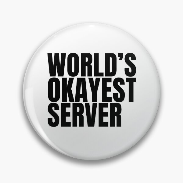 Item preview, World's Okayest Server - Black designed and sold by Cutsandsparks.