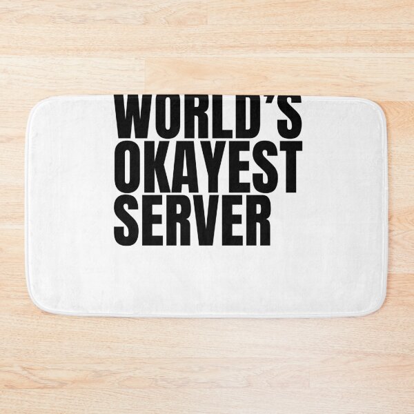 Item preview, World's Okayest Server - Black designed and sold by Cutsandsparks.