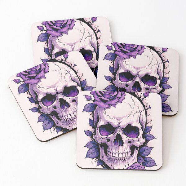 Item preview, Violet skull designed and sold by BonsaidoPoh.