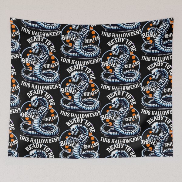Item preview, READY TO BE BONECHILLED THIS HALLOWEEN? Orange Venomous Chill designed and sold by SplashTastic.