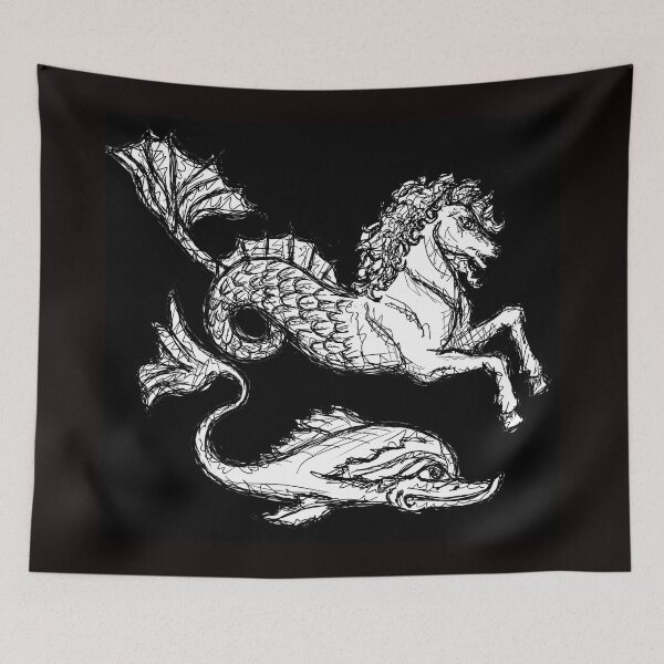 Item preview, Medieval Creature Meme - Mythical Sea Creatures designed and sold by VintageManiac.