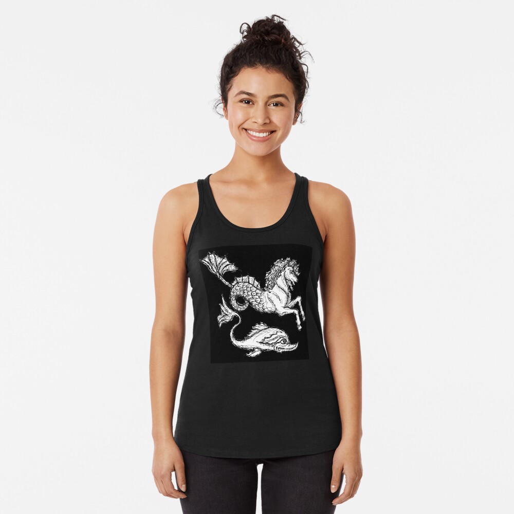 Vista previa del artículo con la obra «Camiseta con espalda nadadora», diseñado y vendido por VintageManiac.