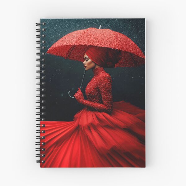 Item preview, Woman in red dress with umbrella designed and sold by GabbyKI261.