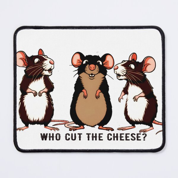 Item preview, Rat - Who cut the cheese designed and sold by CorvegaDesigns.