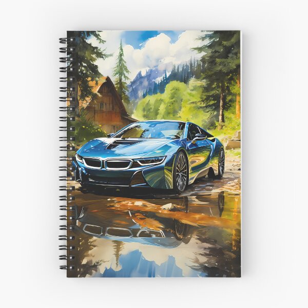 Item preview, Watercolor Dream Electric Supercar In Forest designed and sold by RevUpDesign.