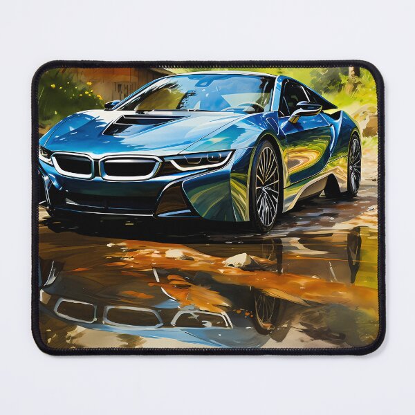 Item preview, Watercolor Dream Electric Supercar In Forest designed and sold by RevUpDesign.