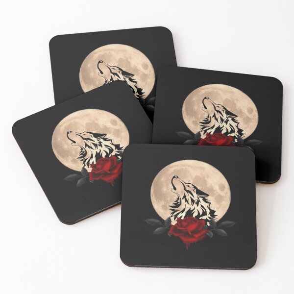 Item preview,  Wolf and bleeding rose designed and sold by LuciaS.