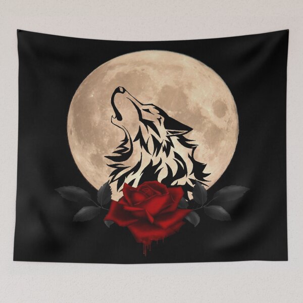 Item preview,  Wolf and bleeding rose designed and sold by LuciaS.