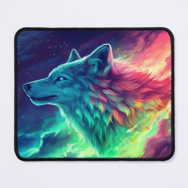 Item preview, Vibrant fantasy wolf designed and sold by valerko26.