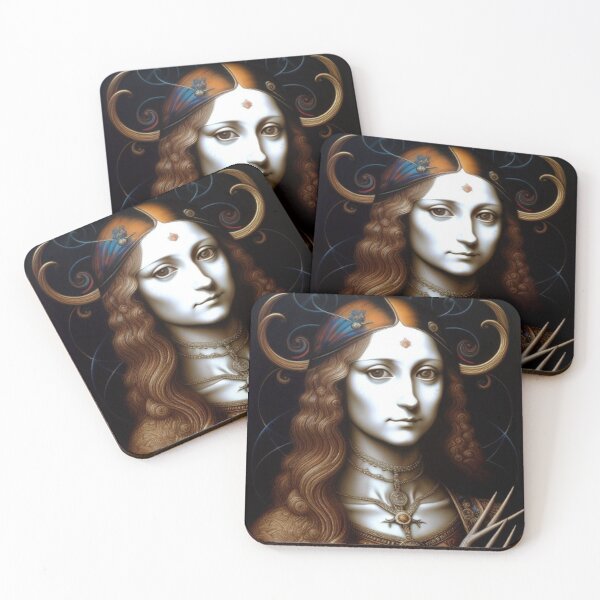 Item preview, Abstract Classic Mona Lisa designed and sold by TheDarkWardrobe.