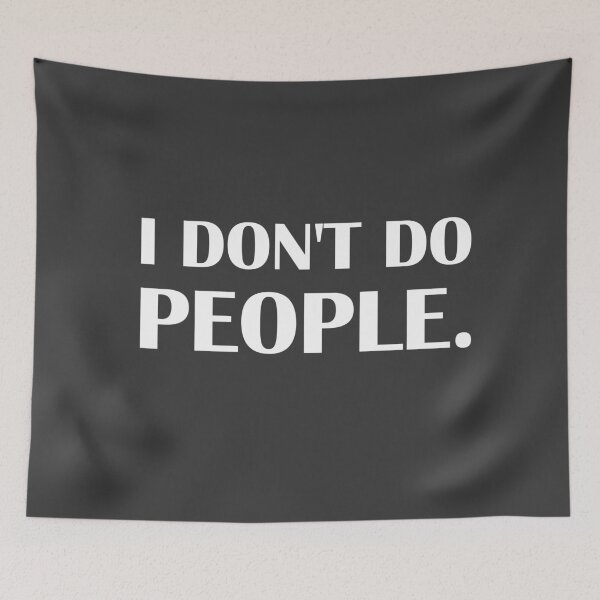 Item preview, I Don't Do People. / Introvert Joke Funny T-Shirt Label designed and sold by introvertvibes.