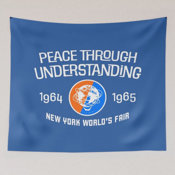Item preview, 1964 1965 New York World's Fair Peace Through Understanding Wordmark designed and sold by deadmansupplyco.