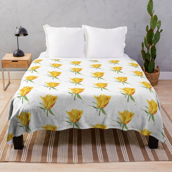 Item preview, yellow rose in watercolor designed and sold by AquarelJanine.