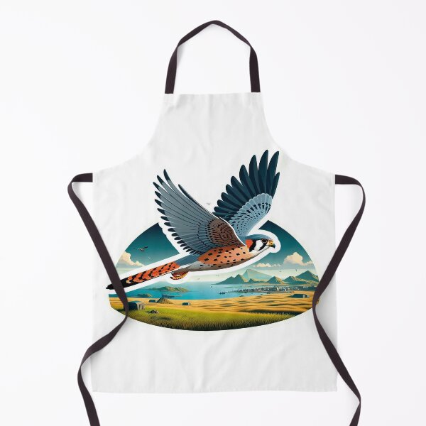 Item preview, Watch the majestic American kestrel soaring gracefully over an open field, capturing nature's freedom. designed and sold by KreaDesignOne.