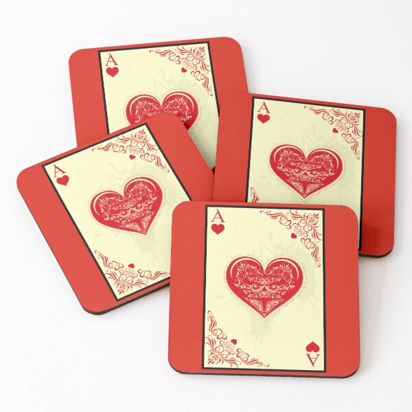 Item preview, Ace of Hearts Lucky Dopamine Playing Card Design designed and sold by DazzledPenguin.