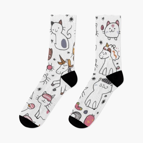 Item preview, A colorful and delightful illustration of many different unicorns cats and spider designs designed and sold by 123ks.