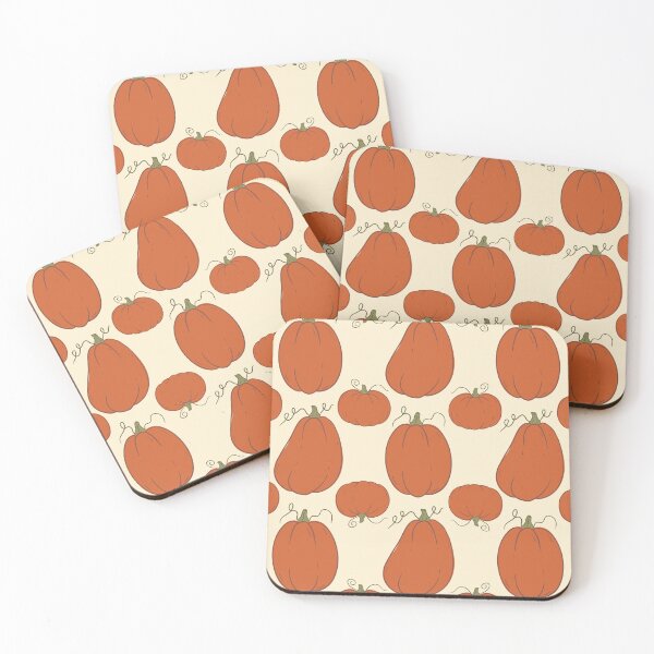 Item preview, Cozy Pumpkins Pattern - Rustic Fall Pumpkins Art designed and sold by Efthymia.