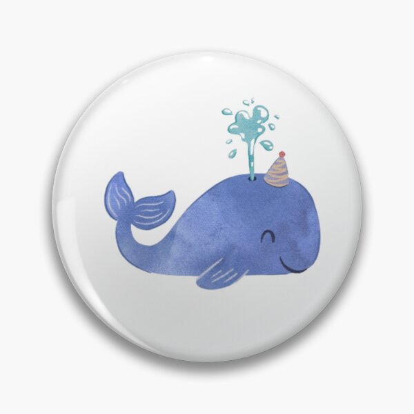 Item preview, Cute kawaii smiling ocean whale designed and sold by The Art Vibe.