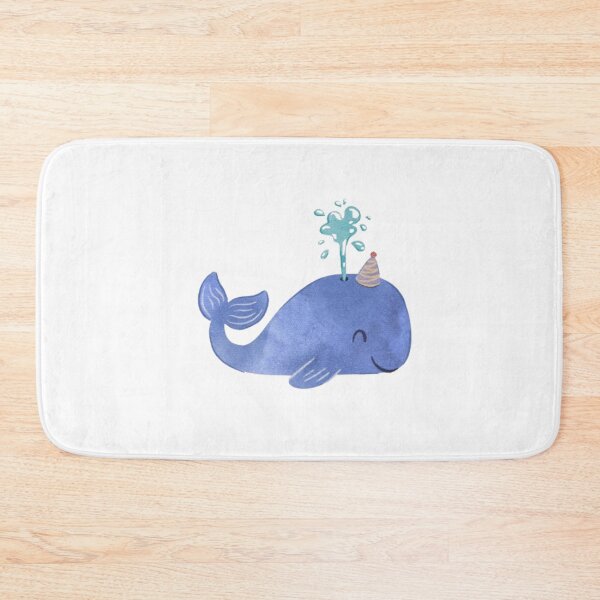 Item preview, Cute kawaii smiling ocean whale designed and sold by The Art Vibe.