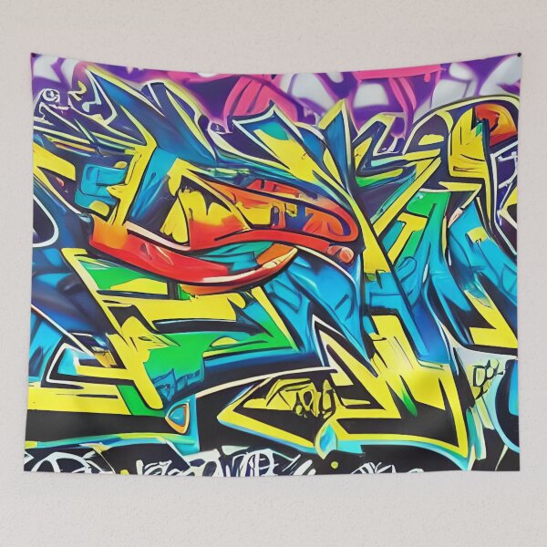 Item preview, Vibrant Graffiti Wall Art for Modern Decor | 293 designed and sold by City Graffix Design Co..
