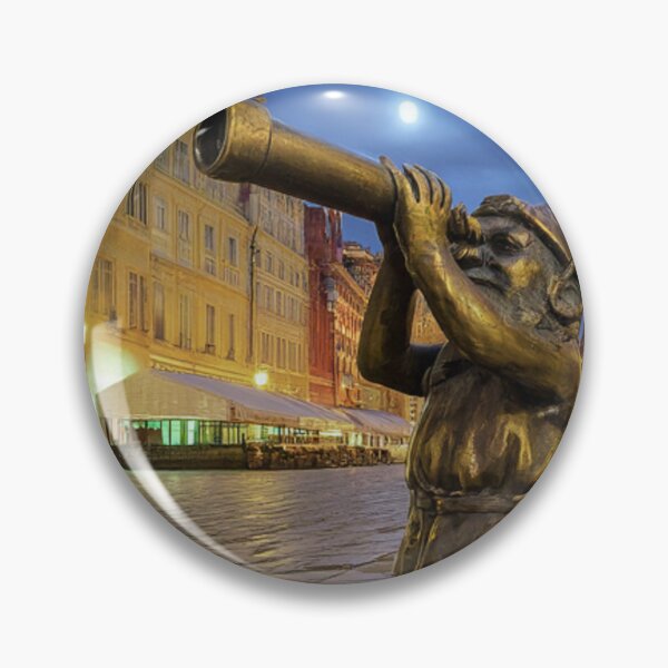 Item preview, Thinking of Wroclaw - Gnome With Telescope designed and sold by Purrfecta.